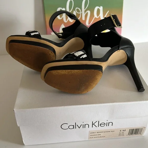 Calvin Klein Vable Beading Heels | Size 5M - Picture 7 of 11